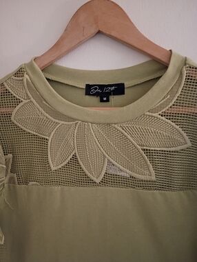 On 12th Sage Green Top NWT
